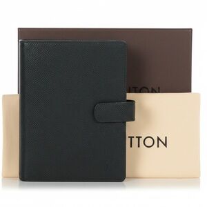 Louis Vuitton LV MM Forest Green Taiga Leather Organizer Agenda  FULLSET